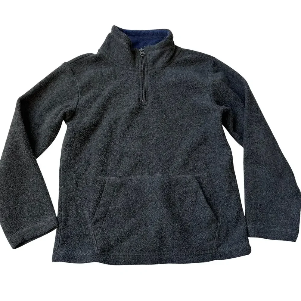 Children's Place Grey Fleece Pullover - Size Small (5/6)
